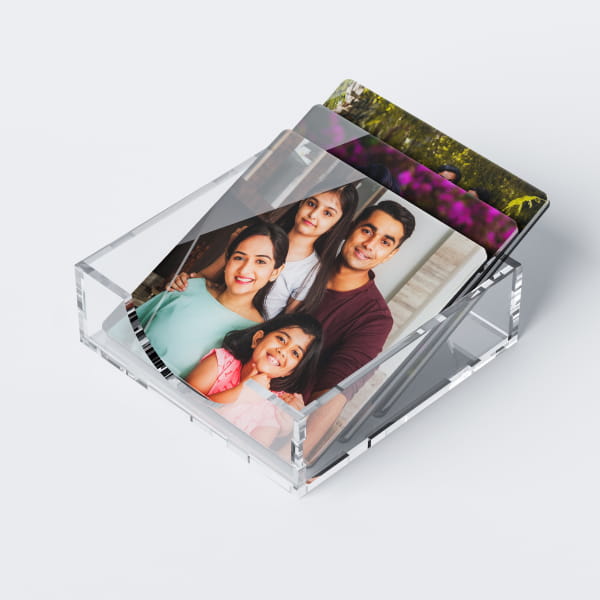 Full Pic Upload Design:  Square Shaped Photo Acrylic Coaster