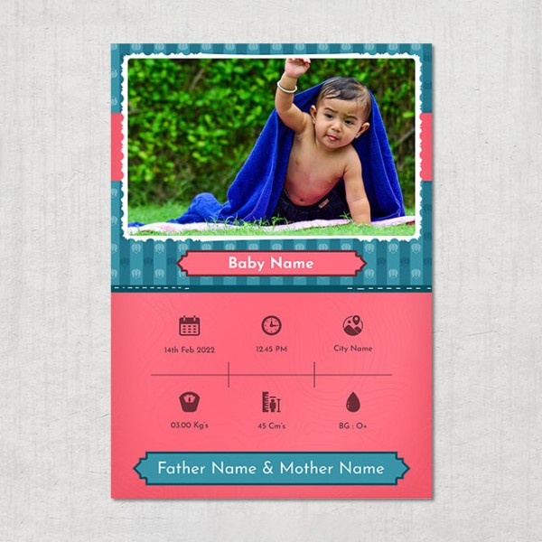 Cute Excited Baby Design Acrylic Photo Frame