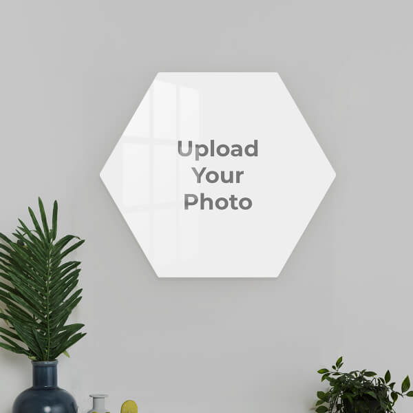 Full Pic Upload Design: Hexagon Acrylic Photo Frame with Image Printing – PrintShoppy Photo Frames