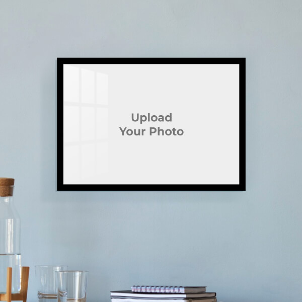 Full Pic Upload with Border Design: Landscape Acrylic Photo Frame with Image Printing – PrintShoppy Photo Frames