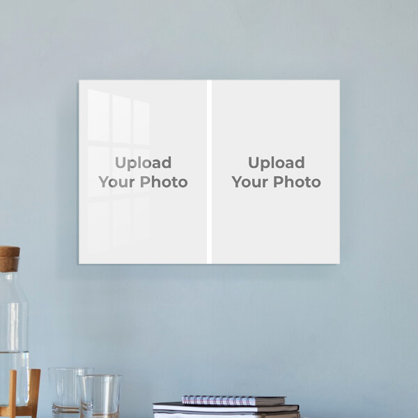 2 Pic Upload Design: Landscape Acrylic Photo Frame with Image Printing – PrintShoppy Photo Frames