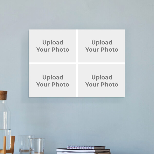 4 Pic Upload Design: Landscape Acrylic Photo Frame with Image Printing – PrintShoppy Photo Frames