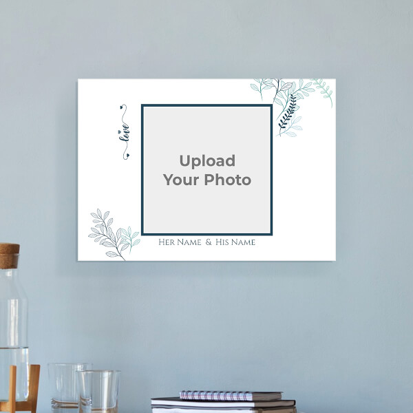 Florals Love Frame Design: Landscape Acrylic Photo Frame with Image Printing – PrintShoppy Photo Frames