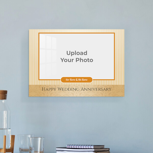 Wedding Anniversary Special Design: Landscape Acrylic Photo Frame with Image Printing – PrintShoppy Photo Frames