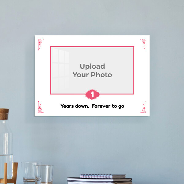 Vintage Frame with Quotation Design: Landscape Acrylic Photo Frame with Image Printing – PrintShoppy Photo Frames