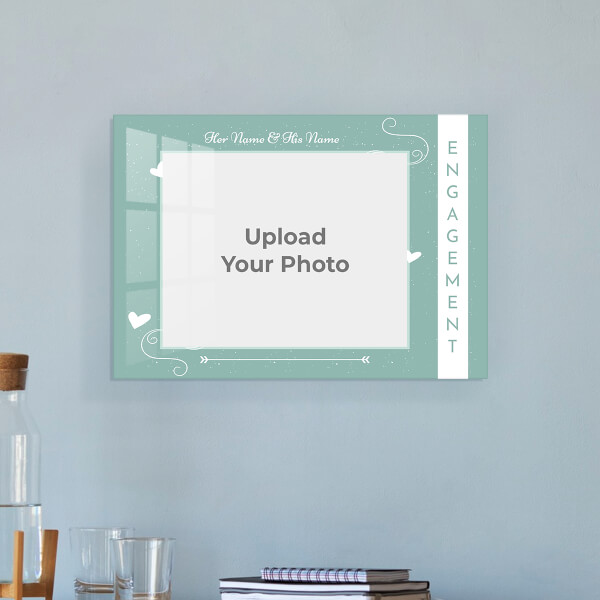 Snow Hearts Design: Landscape Acrylic Photo Frame with Image Printing – PrintShoppy Photo Frames