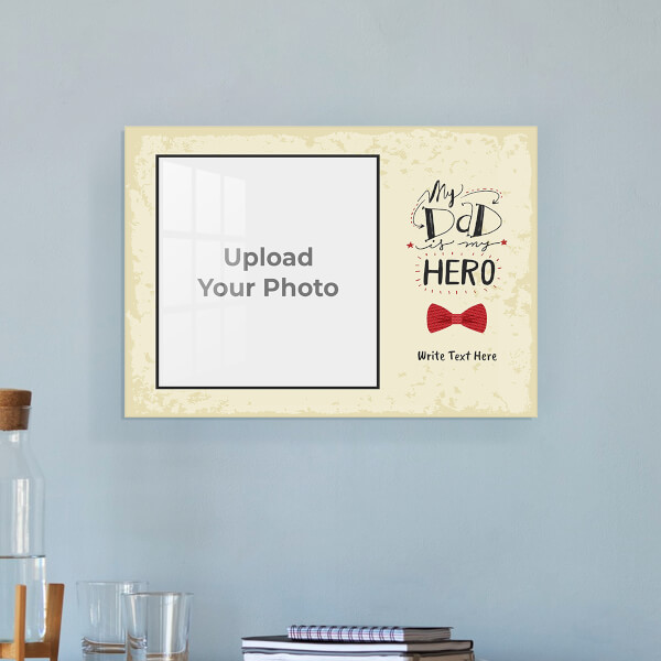 Fathers Day Special Design: Landscape Acrylic Photo Frame with Image Printing – PrintShoppy Photo Frames