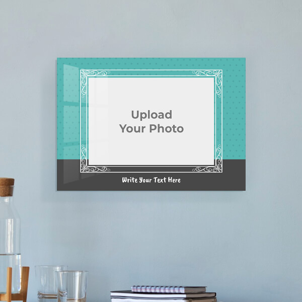 Happy Birthday Grand Pa Design: Landscape Acrylic Photo Frame with Image Printing – PrintShoppy Photo Frames