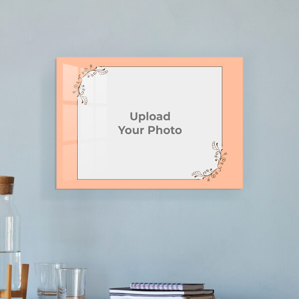 Vintage Floral Frame Design: Landscape Acrylic Photo Frame with Image Printing – PrintShoppy Photo Frames