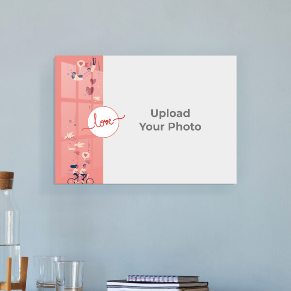 Love Cycle Design: Landscape Acrylic Photo Frame with Image Printing – PrintShoppy Photo Frames
