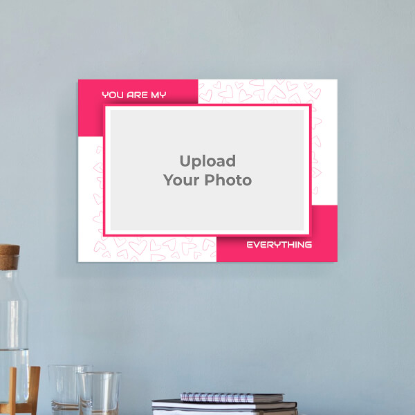 You Are My Everything with Love Sketch Design: Landscape Acrylic Photo Frame with Image Printing – PrintShoppy Photo Frames