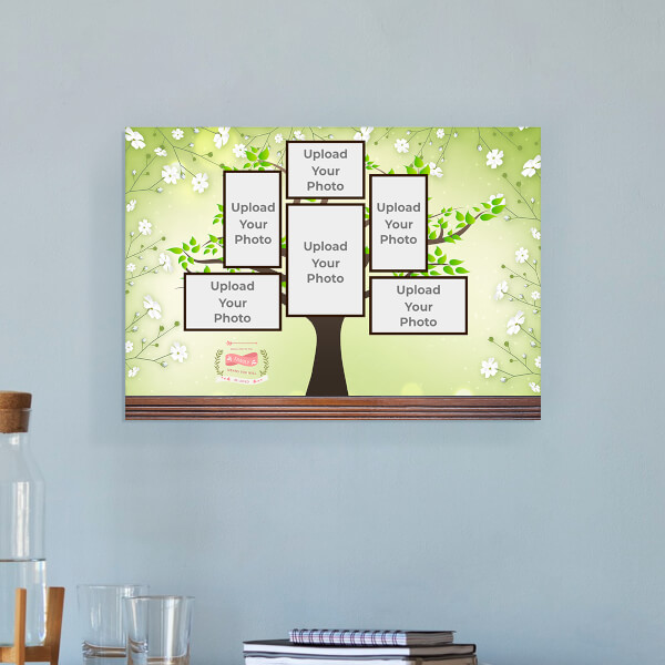 Family Tree Design: Landscape Acrylic Photo Frame with Image Printing – PrintShoppy Photo Frames