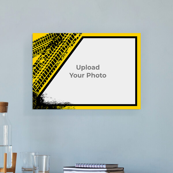 Yellow Graffiti Frame Design: Landscape Acrylic Photo Frame with Image Printing – PrintShoppy Photo Frames