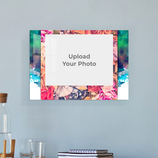 Happiness with Family Quotation Design: Landscape Acrylic Photo Frame with Image Printing – PrintShoppy Photo Frames