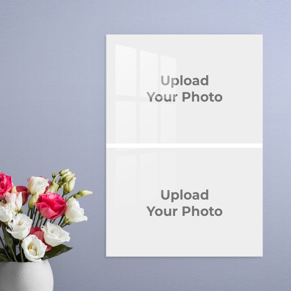 2 Pics Upload Design: Portrait Acrylic Photo Frame with Image Printing – PrintShoppy Photo Frames