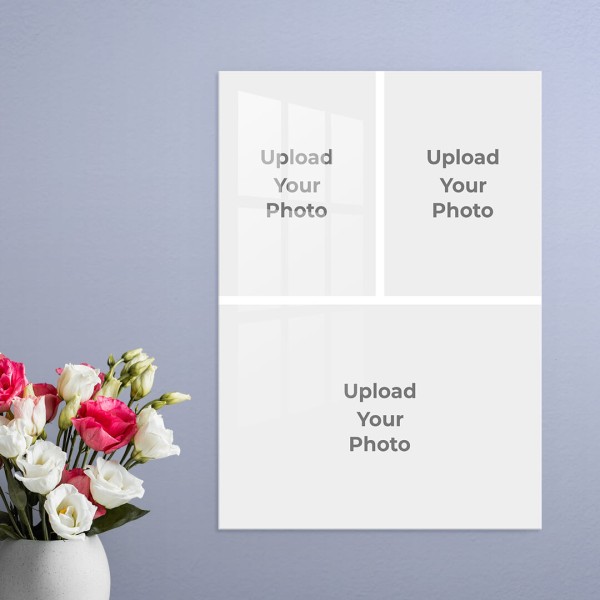 3 Pics Upload Design: Portrait Acrylic Photo Frame with Image Printing – PrintShoppy Photo Frames