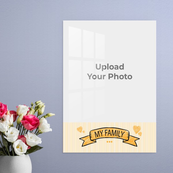 My Family Design: Portrait Acrylic Photo Frame with Image Printing – PrintShoppy Photo Frames
