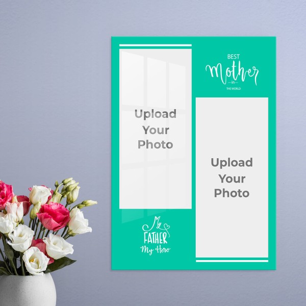 Best Mother and Father Quotation Design: Portrait Acrylic Photo Frame with Image Printing – PrintShoppy Photo Frames