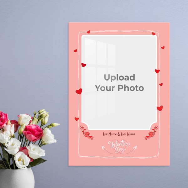 Together Forever with Love Symbols Frame Design: Portrait Acrylic Photo Frame with Image Printing – PrintShoppy Photo Frames