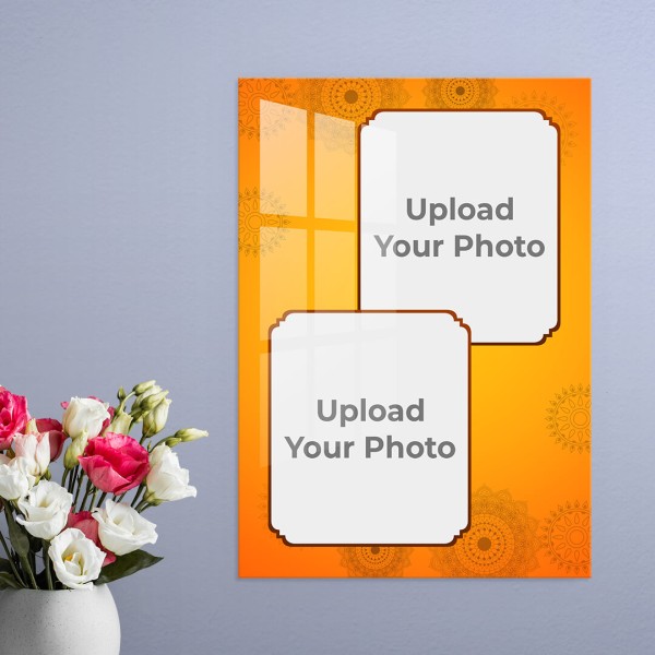 Happy Wedding Design: Portrait Acrylic Photo Frame with Image Printing – PrintShoppy Photo Frames