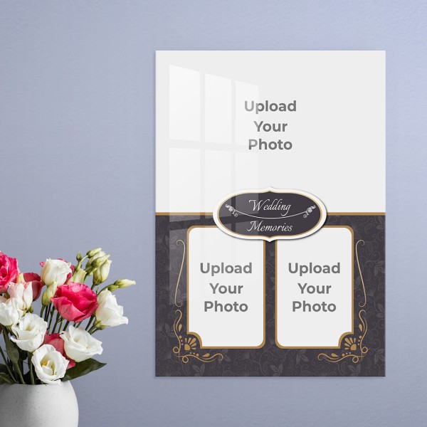 Traditional Wedding Frame Design: Portrait Acrylic Photo Frame with Image Printing – PrintShoppy Photo Frames