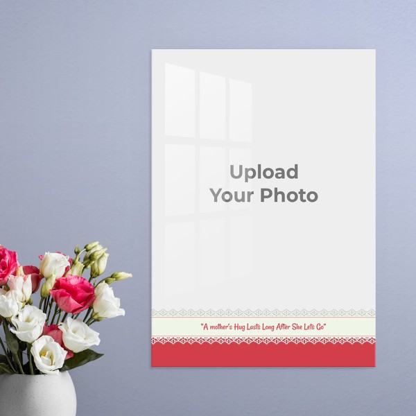 Happy Birthday Mom Design: Portrait Acrylic Photo Frame with Image Printing – PrintShoppy Photo Frames