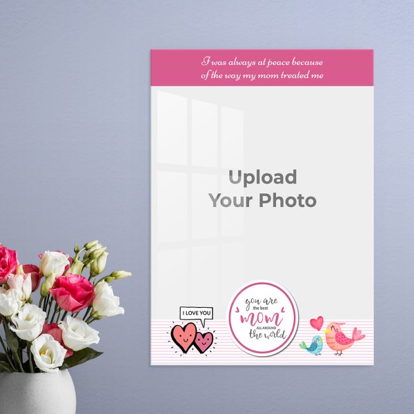 Best Mom Design: Portrait Acrylic Photo Frame with Image Printing – PrintShoppy Photo Frames