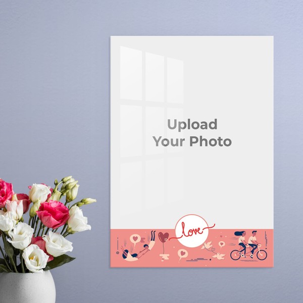 Love Cycle Design: Portrait Acrylic Photo Frame with Image Printing – PrintShoppy Photo Frames