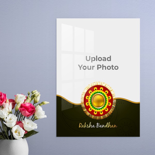 Raksha Bandhan Design: Portrait Acrylic Photo Frame with Image Printing – PrintShoppy Photo Frames