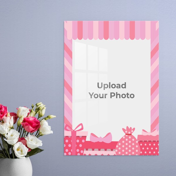 Happy Birthday with Gift Boxes Design: Portrait Acrylic Photo Frame with Image Printing – PrintShoppy Photo Frames