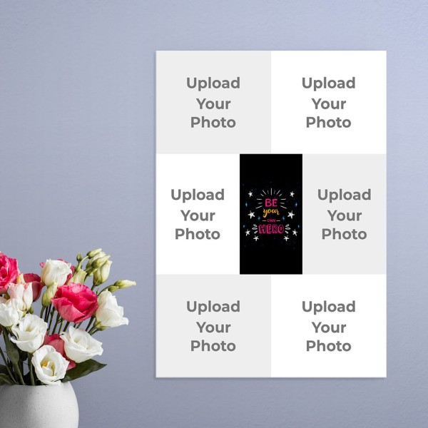Be Your Own Hero Design: Portrait Acrylic Photo Frame with Image Printing – PrintShoppy Photo Frames