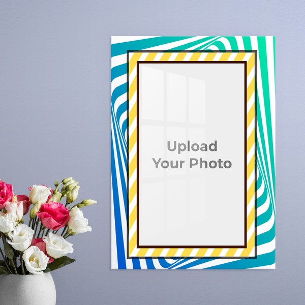 Spiral with Brown Colour Frame Design: Portrait Acrylic Photo Frame with Image Printing – PrintShoppy Photo Frames