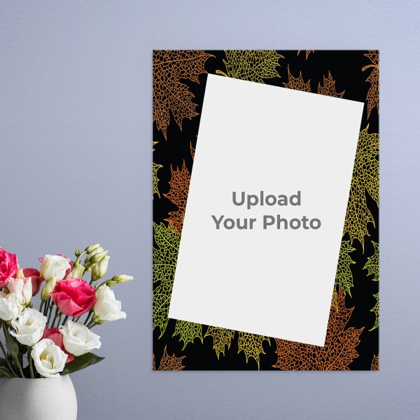 Autumn Leaves Design: Portrait Acrylic Photo Frame with Image Printing – PrintShoppy Photo Frames