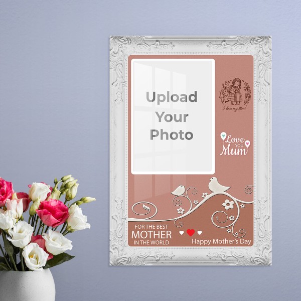 Mothers Day Special Design: Portrait Acrylic Photo Frame with Image Printing – PrintShoppy Photo Frames