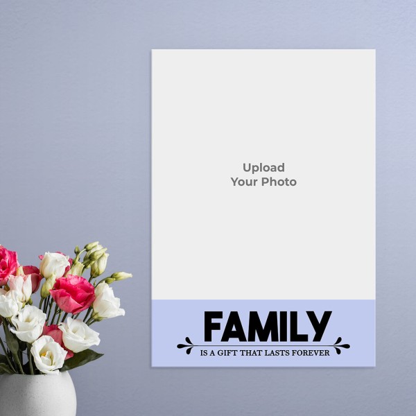 Full Pic Upload Family Moments Design Portrait Acrylic Photo Frame.