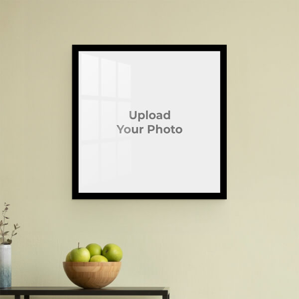 Full Pic Upload with Border Design: Square Acrylic Photo Frame with Image Printing – PrintShoppy Photo Frames