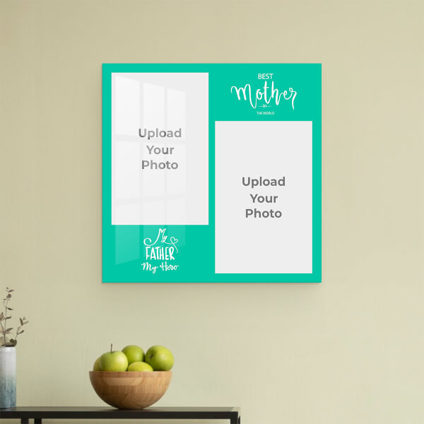 Best Mother and Father Quotation Design: Square Acrylic Photo Frame with Image Printing – PrintShoppy Photo Frames