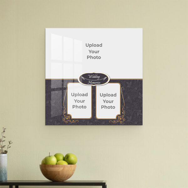 Traditional Wedding Frame Design: Square Acrylic Photo Frame with Image Printing – PrintShoppy Photo Frames