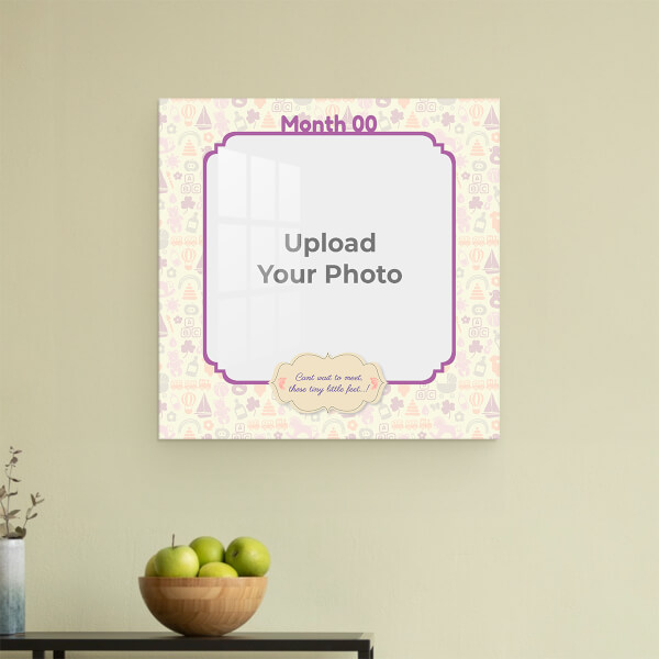 Tiny Little Feet Baby Design: Square Acrylic Photo Frame with Image Printing – PrintShoppy Photo Frames