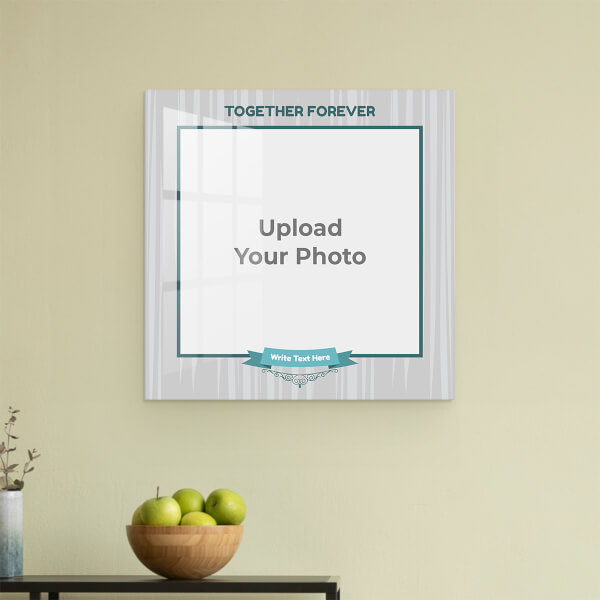 Together Forever Design: Square Acrylic Photo Frame with Image Printing – PrintShoppy Photo Frames