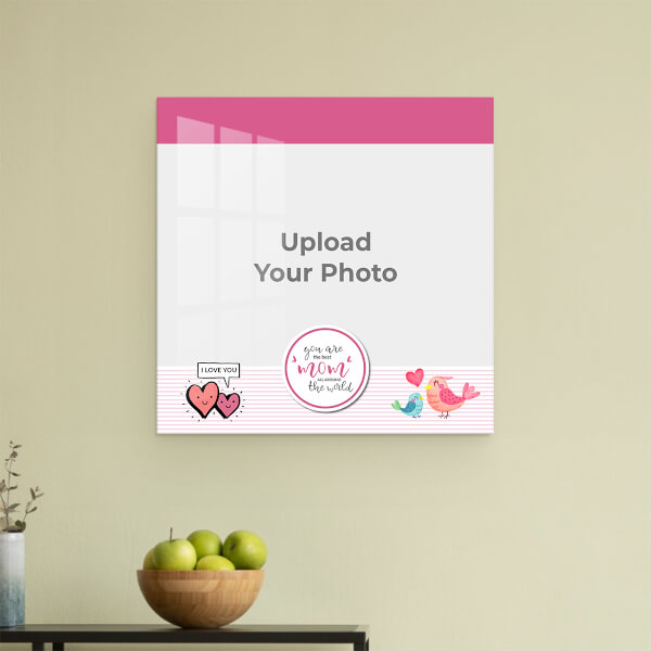 Best Mom Design: Square Acrylic Photo Frame with Image Printing – PrintShoppy Photo Frames