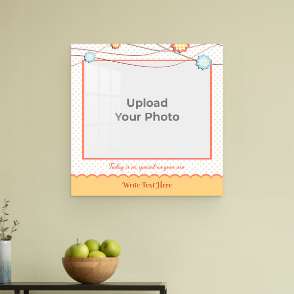 Today is as Special Quotation Design: Square Acrylic Photo Frame with Image Printing – PrintShoppy Photo Frames