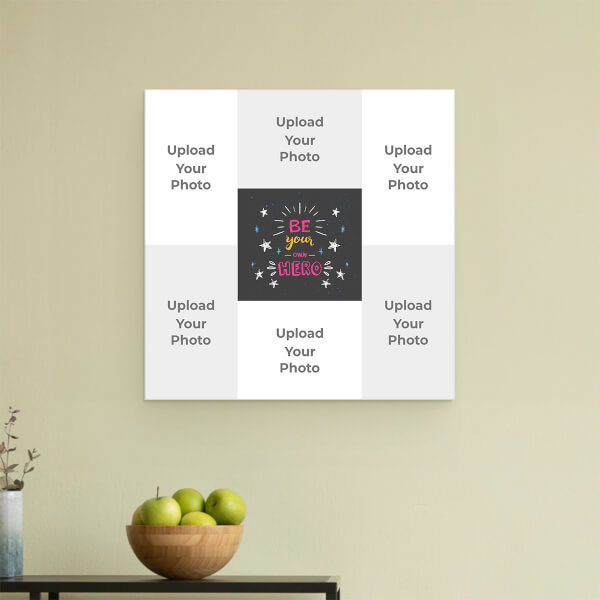 Be Your Own Hero Design: Square Acrylic Photo Frame with Image Printing – PrintShoppy Photo Frames
