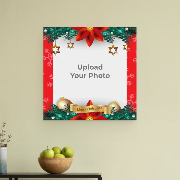 Merry Christmas Design: Square Acrylic Photo Frame with Image Printing – PrintShoppy Photo Frames