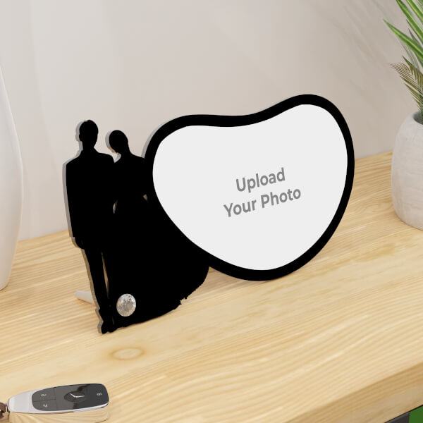 Photo Upload On Wedding Memories Design Acrylic Photo Stand