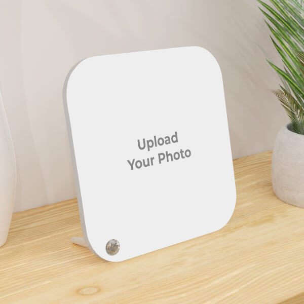 Custom Acrylic Photo Stand With Rounded Corners