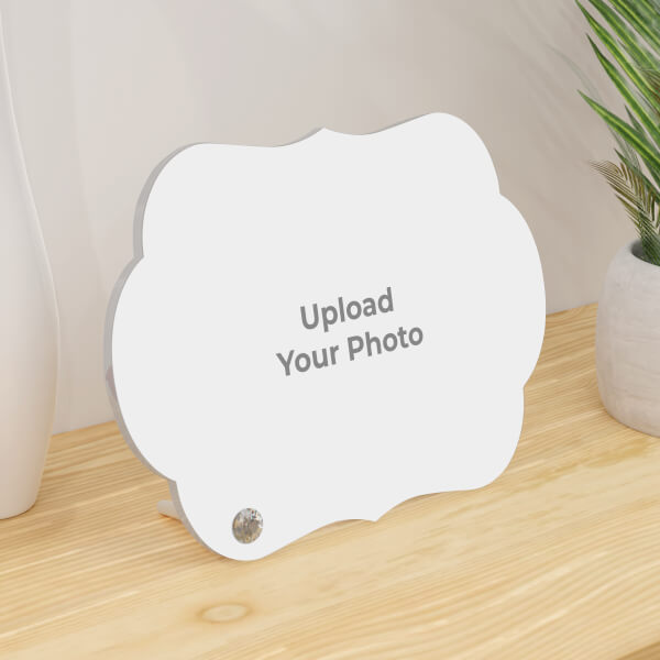 Custom Badge Type Design Acrylic Photo Stand
