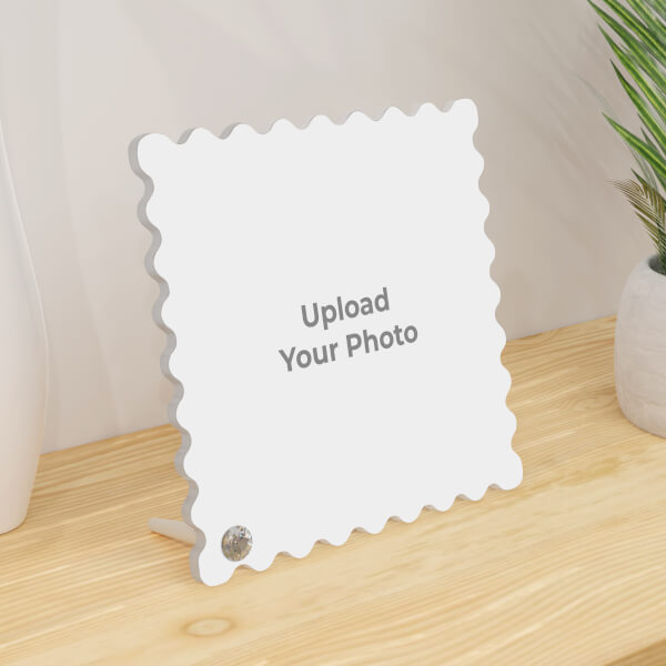 Classic Square Shaped Custom Acrylic Photo Stand