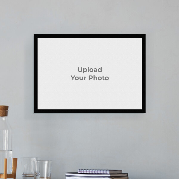 Full Pic Upload with Border Design: Landscape Aluminium Photo Frame with Image Printing – PrintShoppy Photo Frames
