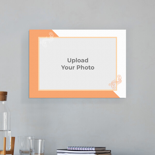 Wedding Anniversary with Floral Frame Design: Landscape Aluminium Photo Frame with Image Printing – PrintShoppy Photo Frames